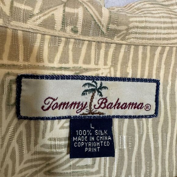 Vintage Tommy Bahama Silk Shirt SZ Large Excellent Condition‎ Camp - Picture 2 of 5